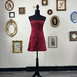 Reformation Red Snakeskin Mini Dress bodycon